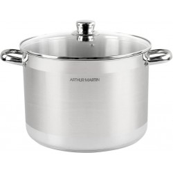 Arthur Martin Marmite inox induction + Couvercle 36cm - 18L