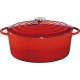 Kuchenprofi cocotte ovale en fonte émaillée 31cm rouge - 0402001431