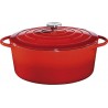 Kuchenprofi cocotte ovale en fonte émaillée 31cm rouge - 0402001431