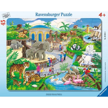 Ravensburger Puzzle cadre 30-48 pièces - Visite au zoo