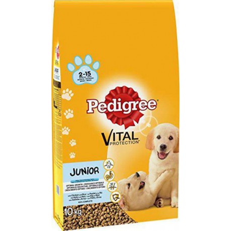 PEDIGREE JUNIOR Croquettes pour les chiots à la volaille 10Kg
