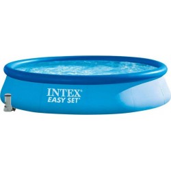 INTEX Piscine autoportante Ronde Family Easy Set 3,96m x 0,84m avec système de filtration 28143NP (28142NP)