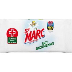 St Marc Antibactériennes 40 Lingettes (lot de 6)