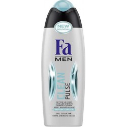 Fa Men Gel Douche Clean Pulse Corps Cheveux Visage 250ml (lot de 4)