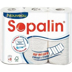Sopalin Sur Mesure Essuie-tout 3 Rouleaux (lot de 3)