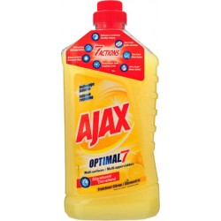 Ajax Optimal 7 Multi-Surfaces Dégraissant Fraîcheur Citron 1L (lot de 3)
