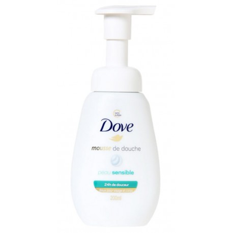 Dove Mousse De Douche Peau Sensible Avec Pompe 200ml (lot de 3 flacons)