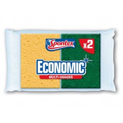 Spontex Economic Multi-Usages Par 2 (lot de 6 soit 12 éponges)