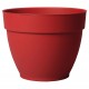 Deroma Pot Rond Plastique à Réserve d’Eau Ninféa Griotte Diamètre 26cm Hauteur 21cm (lot de 3)