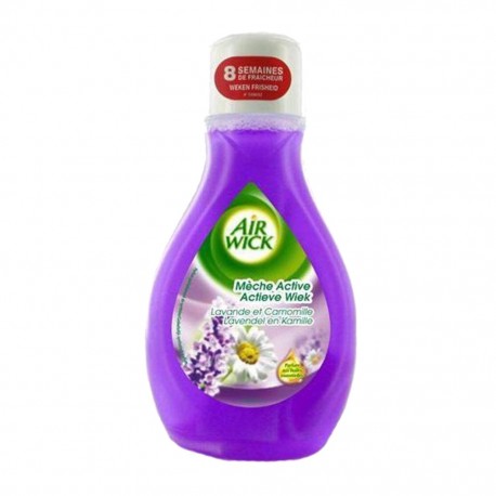 Air Wick Mèche Active Lavande et Camomille 8 Semaines de Fraîcheur 375ml (lot de 4)