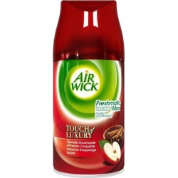 Air Wick Freshmatic Max Recharge Spray Touch of Luxury Cannelle Gourmande et Pomme Croquante 250ml (lot de 4)