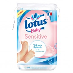 Lotus Baby Sensitive Tolérance Optimale Ultra Doux x65 (lot de 4 soit 260 cotons)