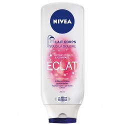 Nivea Lait Corps Sous La Douche Eclat Hydratation & Gommage huile d’Argan & Micro Perles Gommantes 250ml (lot de 6)