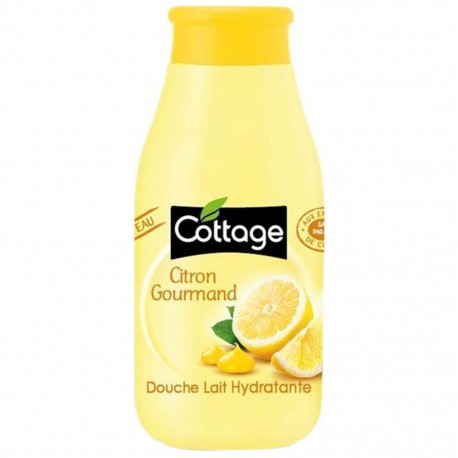 Cottage Douche Lait Hydratante Citron Gourmand 250ml (lot de 6)