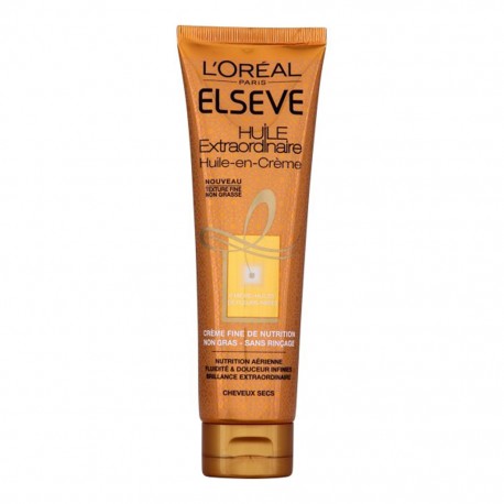 L'Oréal L’Oréal Paris Elseve Huile Extraordinaire Huile-en-Crème Cheveux Secs 150ml (lot de 3)