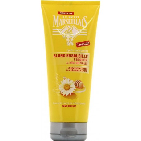 Le Petit Marseillais Après-Shampooing Blond Ensoleillé Camomille & Miel de Fleurs 250ml (lot de 4)