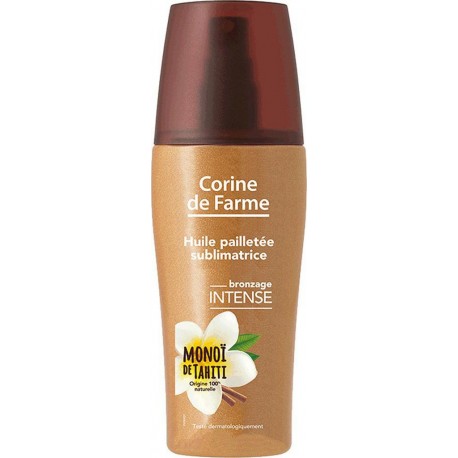 Corine de Farme Huile Pailletée Sublimatrice Bronzage Intense MonoÏ de Tahiti 150ml (lot de 2)