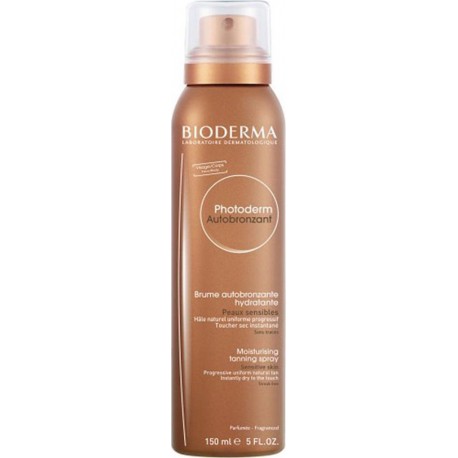 BIODERMA Photoderm Autobronzant Brume Autobronzante Hydratante Peaux Sensibles 150ml (lot de 2)