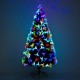 Homcom Sapin de Noël artificiel lumineux LED multicolore 150cm