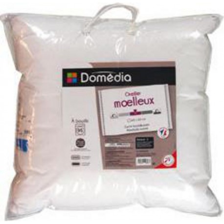 Domédia Oreiller lavable blanc 60x60