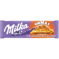 Milka Tablette Chocolat au Lait MMMAX Cacahuète & Caramel 276g (lot de 3)