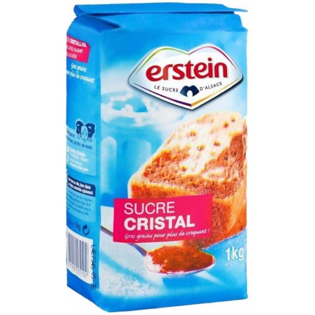 Erstein Sucre Cristal 1Kg (lot de 3)