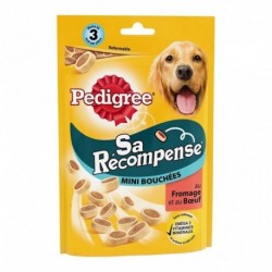 Pedigree Sa Récompense Mini Bouchées au Boeuf et au Fromage 140g (lot de 8)
