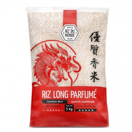 Riz du Monde Riz Long Parfumé Qualité Supérieure 5Kg (lot de 4)
