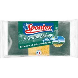 SPONTEX COMB GRATT EP+MICROFIBRE X3