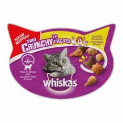 Whiskas Crunchy Treats Peau et Pelage Sains Saveurs Volailles 55g (lot de 10)