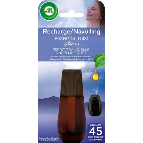 AIRWICK AIR WICK Essential Mist recharge esprit tranquille eucalyptus lavandin 20ml