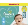 Pampers Couches bébé Taille 5 11-16Kg Baby Dry x76
