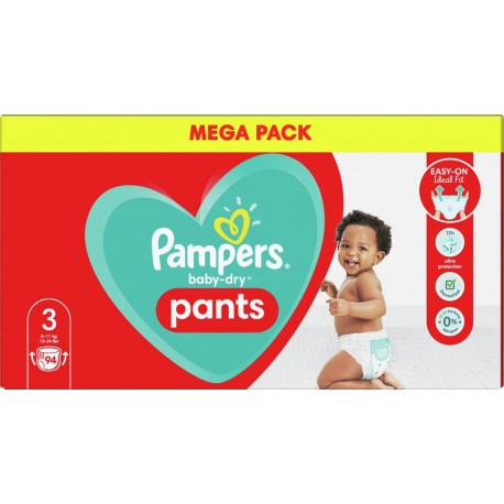 Pampers Couches-culotte Baby Dry Pants Taille 3 6-11Kg x94