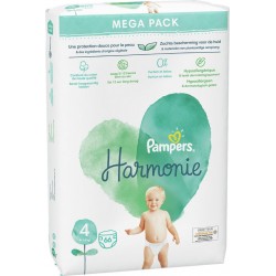 Pampers Couches bébé taille 4 : 9-14Kg harmonie