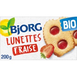 Bjorg Biscuits lunettes à la fraise bio
