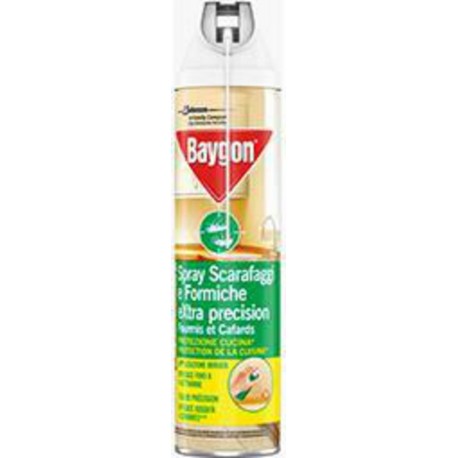 Baygon Spray fourmis et cafards extra précision 400ml
