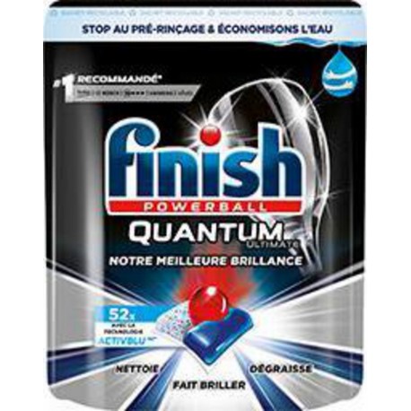 Finish Powerball - Tablettes lave-vaisselle Quantum Ultimate x52 650g