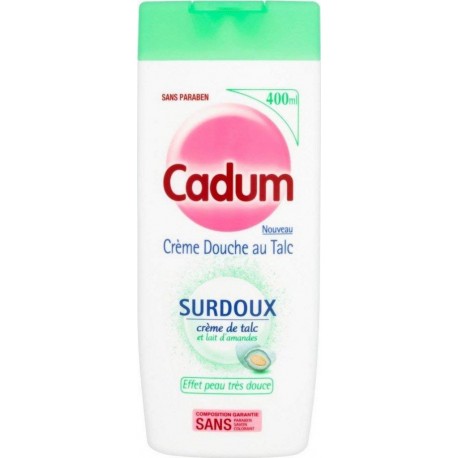 Cadum Crème Douche au Talc Surdoux Crème de Talc et Lait d’Amandes 400ml (lot de 3)