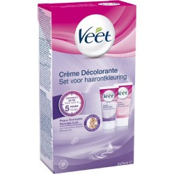 VEET Crème décolorante visage/corps peaux normales 2x75ml 150ml