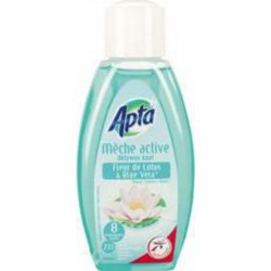 Apta Désodorisant mèche active 2 en 1 fleur de lotus u0026 aloe vera le flacon de 375ml
