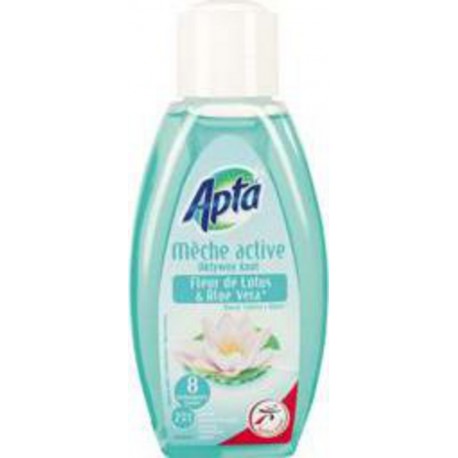 Apta Désodorisant mèche active 2 en 1 fleur de lotus u0026 aloe vera le flacon de 375ml