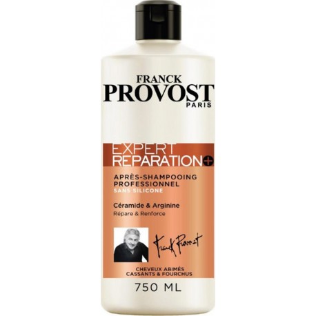 Franck Provost Expert Réparation+ Après-Shampooing Professionnel Céramide & Arginine 750ml (lot de 3)