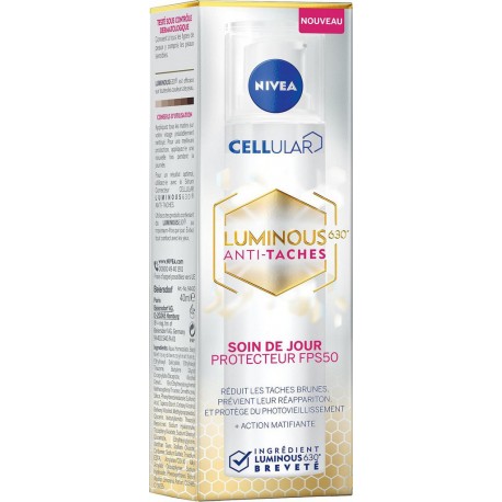 Nivea Fluide visage anti-tâches Luminous Cellular FPS50 40ml