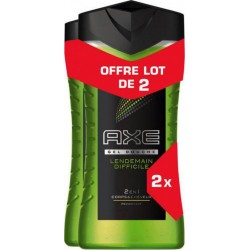 AXE Gel douche anti-hangover lendemain difficile 250ml (lot de 2) x2 flacons 250ml