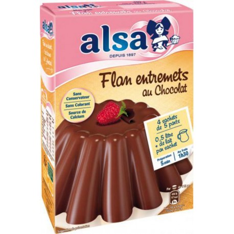ALSA Préparation flan entremets au chocolat 232g