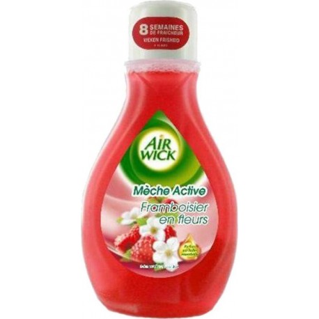 Air Wick Mèche Active Framboisier en Fleurs 8 Semaines de Fraîcheur 375ml (lot de 4)