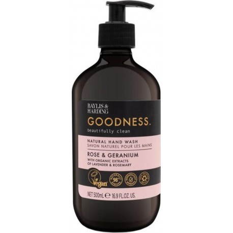 Baylis & Harding ROSE & GERANIUM LIQUID HAND SOAP 500ml