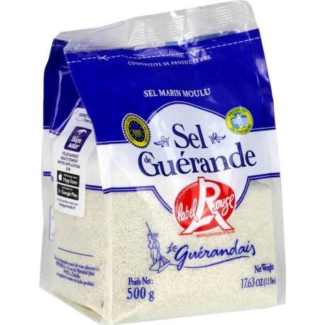 Le Guérandais Sel Marin Moulu Label Rouge 500g (lot de 3)