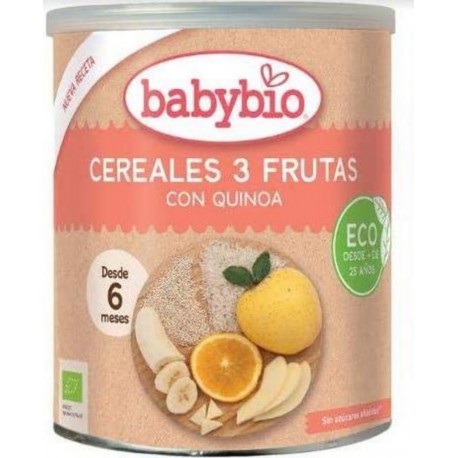 Babybio Céréales 3 Fruits dès 6 mois 220g