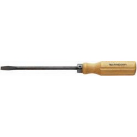 Facom Tournevis manche bois pour vis à fente lame forgée 8 x 150mm Facom ATH.8X150